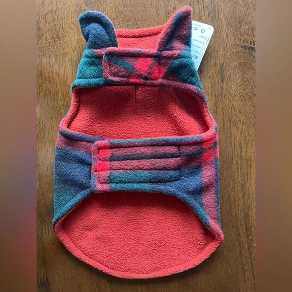 NWT SCENEREAL Dog Winter Clothes Reversible Jacket plaid or solid Size XS - Picture 8 of 13